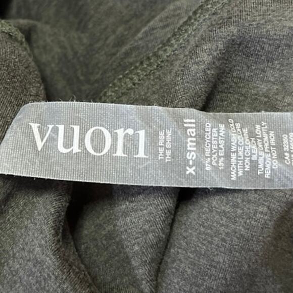 Vouri Women's Gray Mid Rise Skinny Leg Athletic Yoga Gym Leggings Pants Size XS - Picture 4 of 4